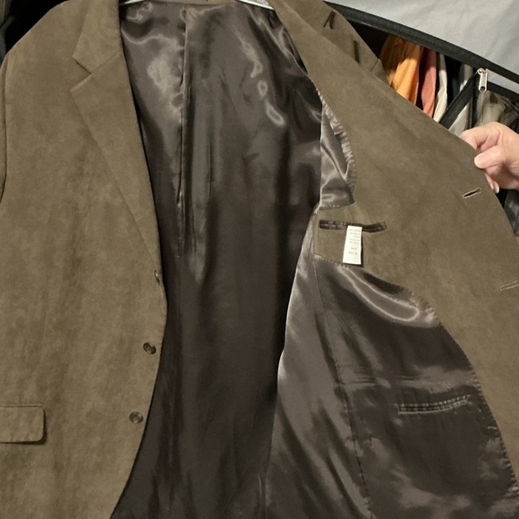 Andrew Fezza Brown Men's 3 Button Blazer 50L - Picture 8 of 9